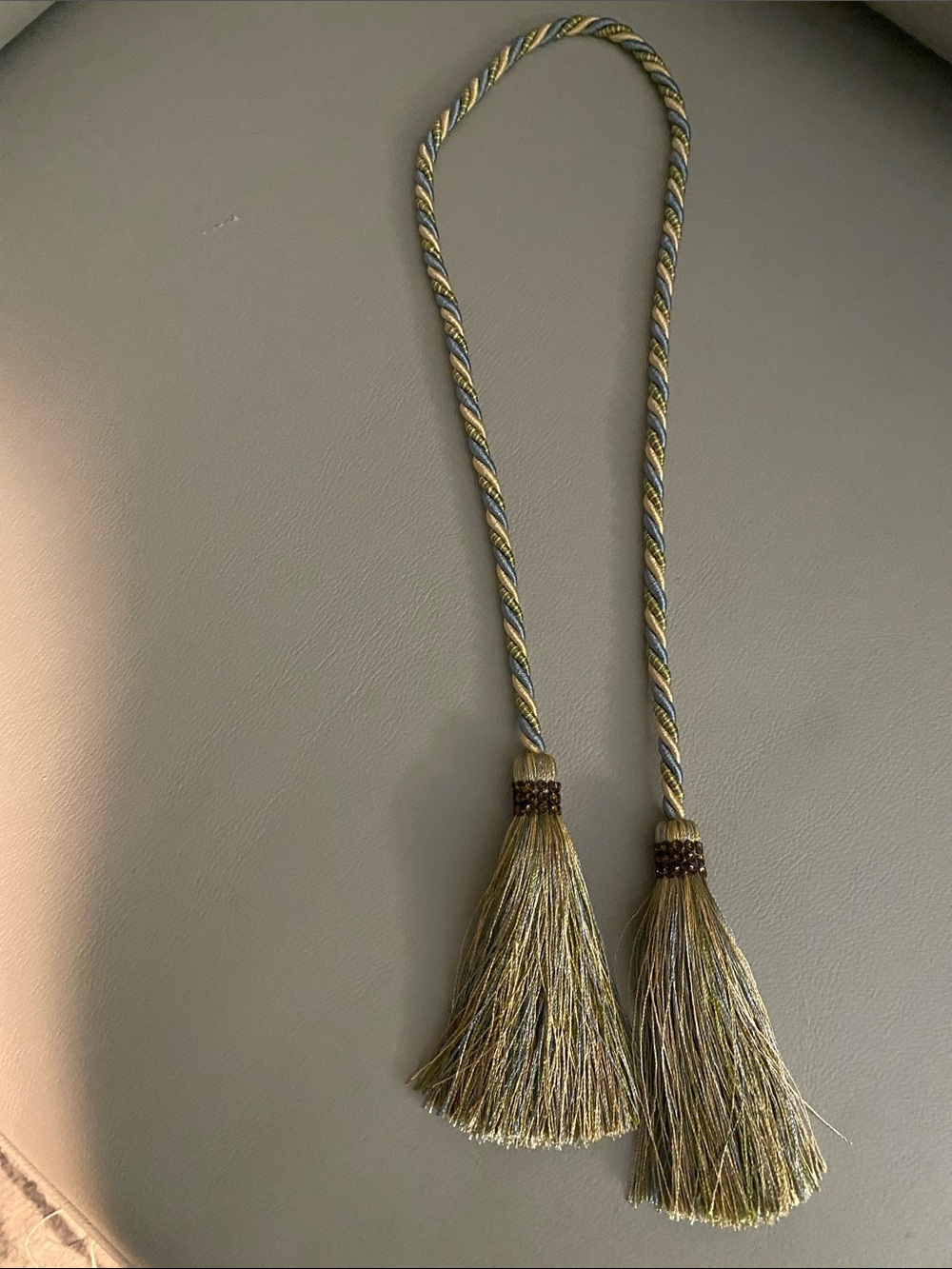 Gold and Green Tassel